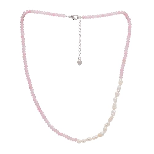Handmade Womens Girls Beaded Necklace Choker - Natural Gemstones and Freshwater Pearl Necklace treasurebayb2b