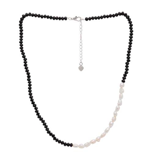 Handmade Womens Girls Beaded Necklace Choker - Natural Gemstones and Freshwater Pearl Necklace treasurebayb2b
