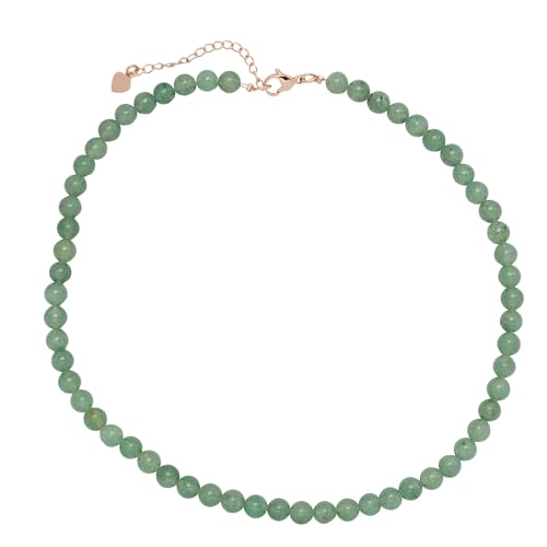Handmade Beaded Necklace Choker for Women Girls Teen - 6mm Beads Natural Gemstones Healing Crystal Jewellery Necklace treasurebayb2b