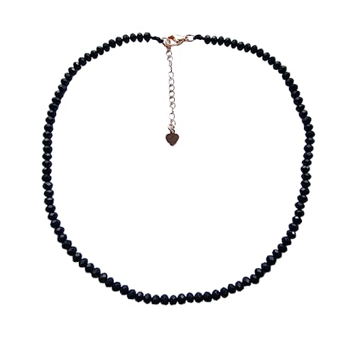 Handmade Womens Girls Beaded Necklace Choker - 4mm Beads Natural Gemstones Healing Crystal Jewellery Necklace treasurebayb2b