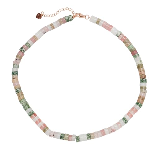 Handmade Beaded Necklace Choker for Women Girls Teen - 6mm Beads Natural Gemstones Healing Crystal Jewellery Necklace treasurebayb2b