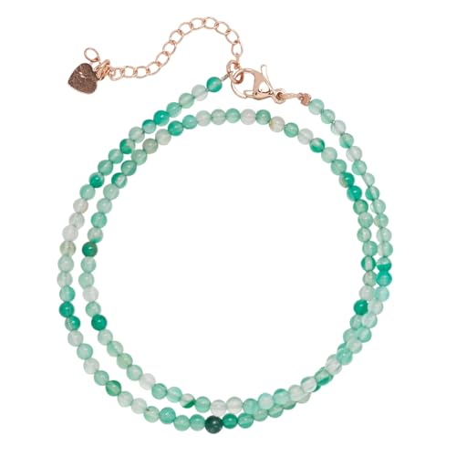 Handmade Beaded Choker Necklace for Women, Girls and Teen | 3mm Beads Choker Natural Gemstones Healing Crystal Jewellery Stack Layers Necklace treasurebayb2b