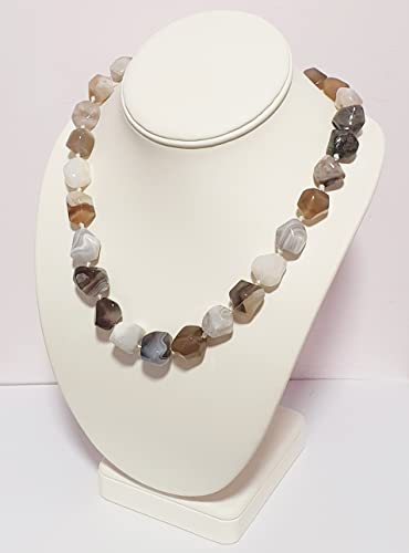 Chunky Statement Natural Gemstone Beaded Necklace for Women, Women's Handmade Necklace treasurebayb2b
