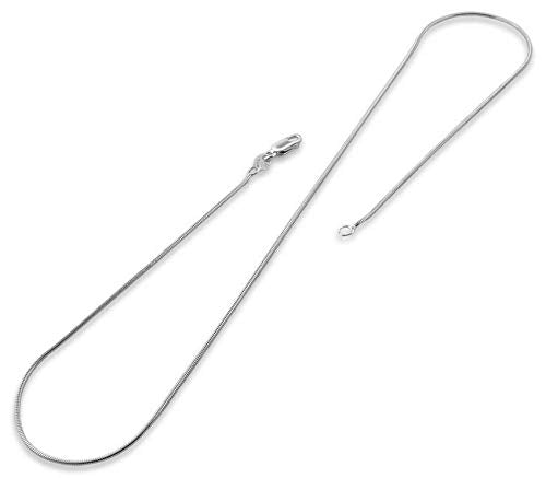 925 Sterling Silver Snake Chain Necklace Available in 16" 18" 19" 20" 21" 22" 24" 30" treasurebayb2b