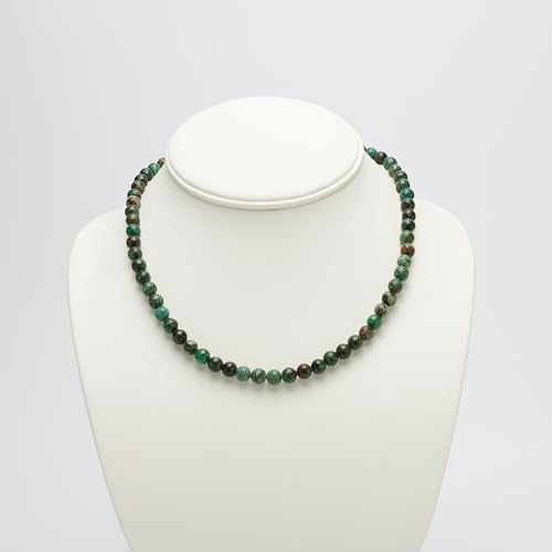 Handmade Womens Girls Beaded Necklace Choker 6mm Round Beads - Natural Gemstones Healing Crystal Jewellery treasurebayb2b