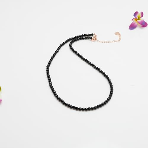 Handmade Beaded Choker Necklace for Women, Girls and Teen | 3mm Beads Choker Natural Gemstones Healing Crystal Jewellery Stack Layers Necklace treasurebayb2b