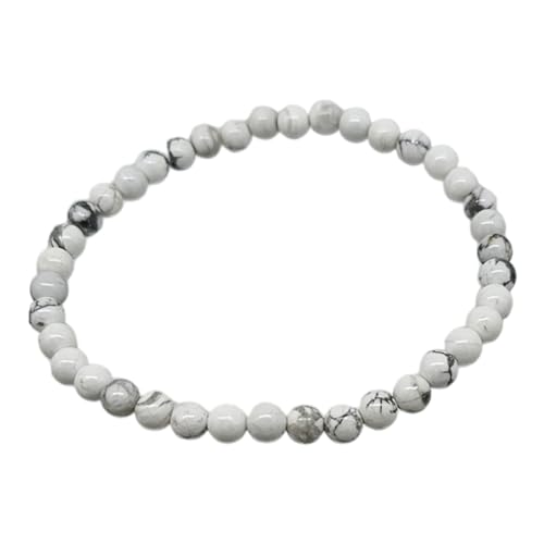 Handmade Womens Girls 4Mm Gemstone Beaded Bracelet | Stress and Anxiety Power Bead Healing Crystal Gemstone Bracelet treasurebayb2b