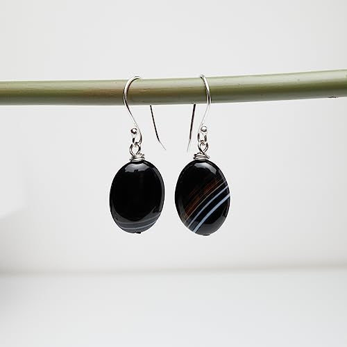 Handmade Natural Gemstone Dangle Drop Earrings for Women and Girls Made with Sterling Silver treasurebayb2b