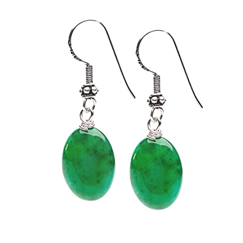 Handmade Natural Gemstone Dangle Drop Earrings for Women and Girls Made with Sterling Silver treasurebayb2b