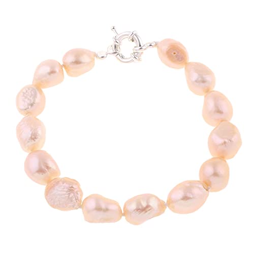 Handmade Women's Pearl Bracelet - Elegant and Classic 10-11mm Baroque Pearl Bracelet - Pearl Bracelet comes in Pink, White, Purple Colour treasurebayb2b