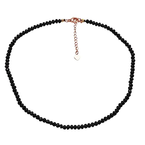 Handmade Womens Girls Beaded Necklace Choker - 4mm Beads Natural Gemstones Healing Crystal Jewellery Necklace treasurebayb2b