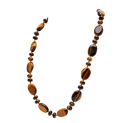 Womens gemstone Beaded Necklace | 8-16mm Natural Gemstone Beaded Necklace for Women and Girls treasurebayb2b