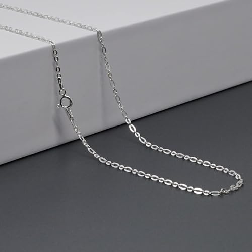 Womens Girls 1.6mm Trace Chain necklace 925 Sterling Silver Italian Made Length: 16/18/19/20/21/22/24" In treasurebayb2b