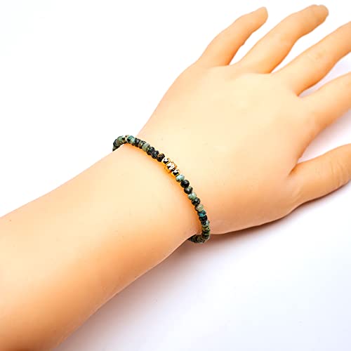 Handmade Womens Girls Delicate Natural Gemstone Bracelet | Stress Anxiety Power Bead Healing Crystal Gemstone Pearl Bracelet - Adjustable Size treasurebayb2b