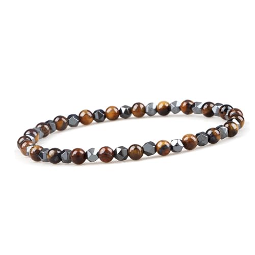 Handmade Womens Mens 6mm Gemstone Bracelet | Stress and Anxiety Power Bead Healing Crystal Gemstone Bracelet treasurebayb2b