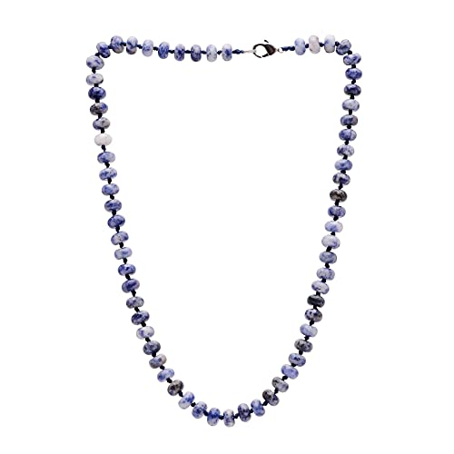 Women's Handmade Necklace 8mm Rondelle Shape Gemstone Beaded Necklace treasurebayb2b