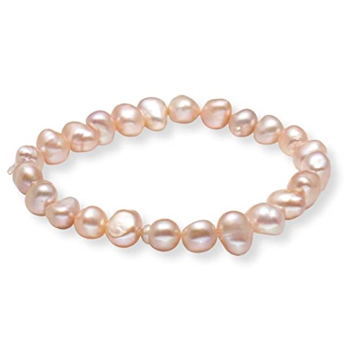 Stunning 7-8mm Baroque Freshwater Pearl Bracelet for Women and Girls treasurebayb2b