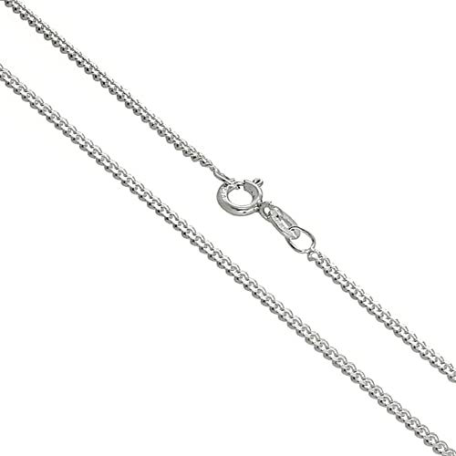 Women's Men's Silver Chain Necklace 925 Sterling Silver 2mm Curb Cuban Trace Chain Length 16" 18" 19" 20" 21" 22" 24" 40/45/48/50/52/55/60 Cm treasurebayb2b