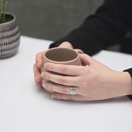 925 sterling Silver Hammered Effect Chunky Spinning Ring for Women and Men treasurebayb2b