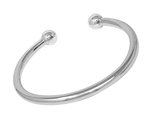 4.5mm Plain 925 Sterling Silver Torque Bangle For Men and Women treasurebayb2b