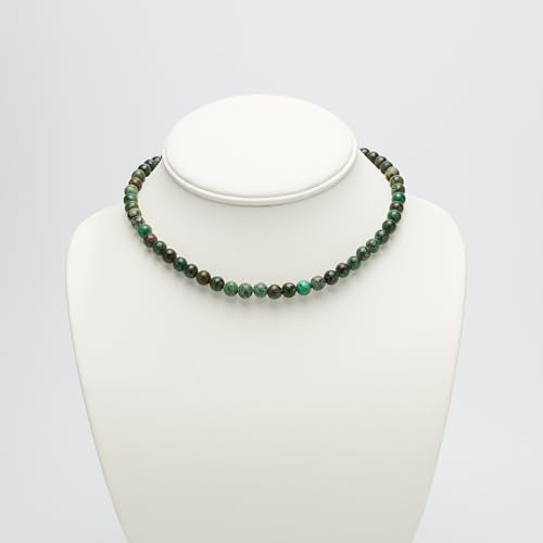 Handmade Womens Girls Beaded Necklace Choker 6mm Round Beads - Natural Gemstones Healing Crystal Jewellery treasurebayb2b