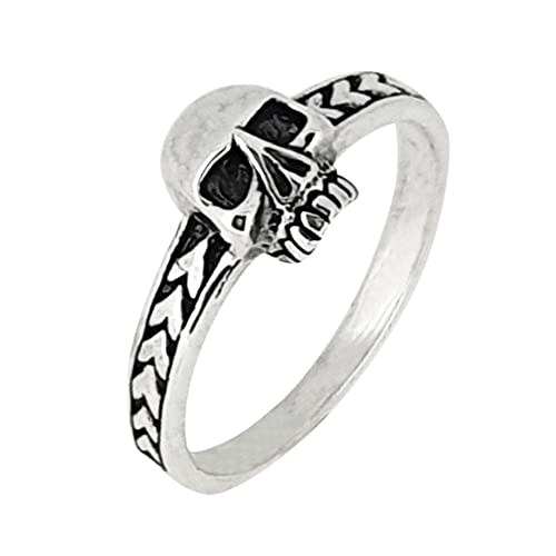 925 Delicate Sterling Silver Skull Ring for Women Girls Teen treasurebayb2b