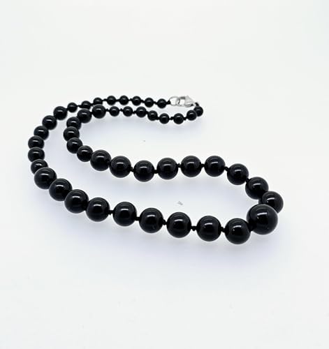 Women's Stunning 6-14mm Natural Gemstone Beaded Necklace | Blue Green Black Pink Multicolour Agate, Blue Turquoise Necklace For Women treasurebayb2b