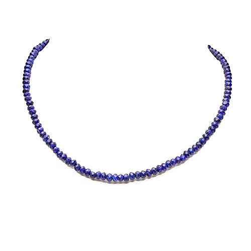 Handmade Womens Girls Beaded Necklace Choker - 4mm Beads Natural Gemstones Healing Crystal Jewellery Necklace treasurebayb2b