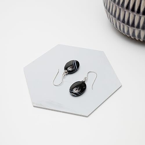 Handmade Natural Gemstone Dangle Drop Earrings for Women and Girls Made with Sterling Silver treasurebayb2b