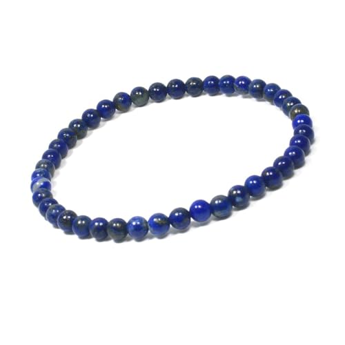 Handmade Womens Girls 4Mm Gemstone Beaded Bracelet | Stress and Anxiety Power Bead Healing Crystal Gemstone Bracelet treasurebayb2b