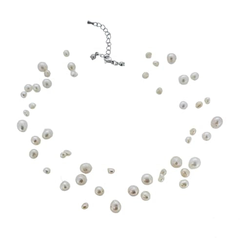 Womens Pearl Necklace | Stunning Multi-strand Freshwater Pearl Necklace for women girls | Bridal jewellery treasurebayb2b
