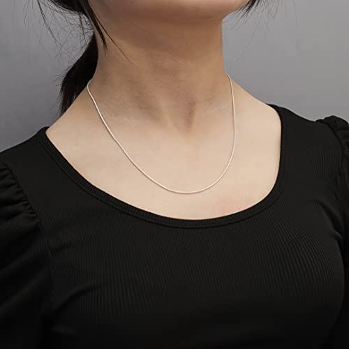 925 Sterling Silver Snake Chain Necklace Available in 16" 18" 19" 20" 21" 22" 24" 30" treasurebayb2b