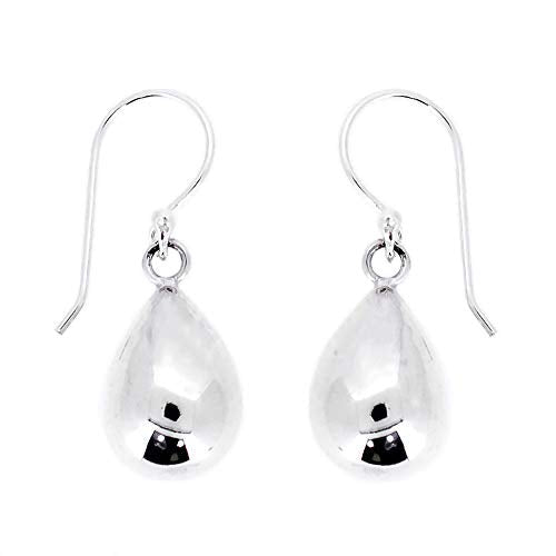 Beautiful Sterling Silver Teardrop Dangle Earrings treasurebayb2b