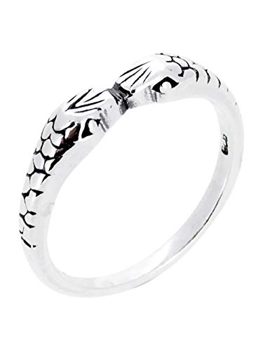 Stunning Sterling Silver Tribal Snake Ring For Women and Girls Available in L M N P treasurebayb2b