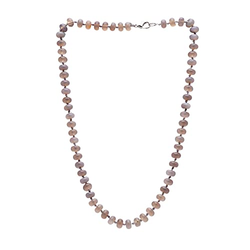 Women's Handmade Necklace 8mm Rondelle Shape Gemstone Beaded Necklace treasurebayb2b