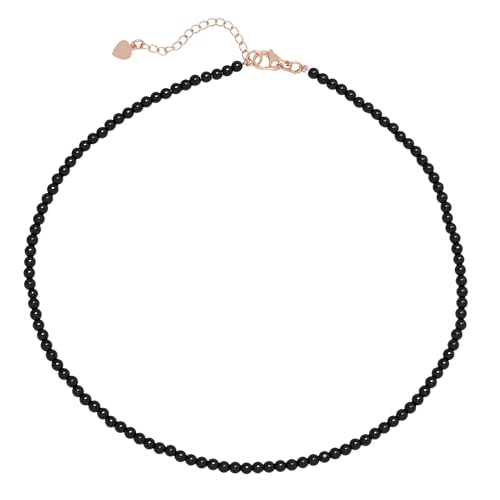Handmade Beaded Choker Necklace for Women, Girls and Teen | 3mm Beads Choker Natural Gemstones Healing Crystal Jewellery Stack Layers Necklace treasurebayb2b