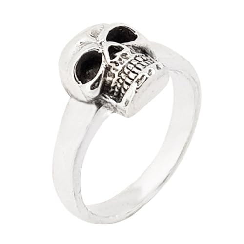 925 Sterling Silver Band Skull Polished Ring for men and Women treasurebayb2b
