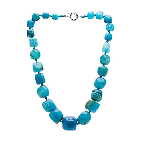 Chunky Natural Gemstone Beaded Necklace for Women, Women's Handmade Necklace treasurebayb2b
