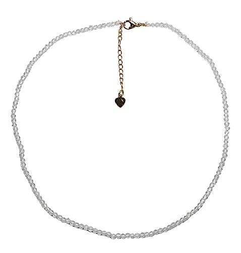 Handmade Womens Girls Crystal Gemstone Beaded Necklace Choker - Natural Gemstones Healing Crystal Birthstone Jewellery treasurebayb2b