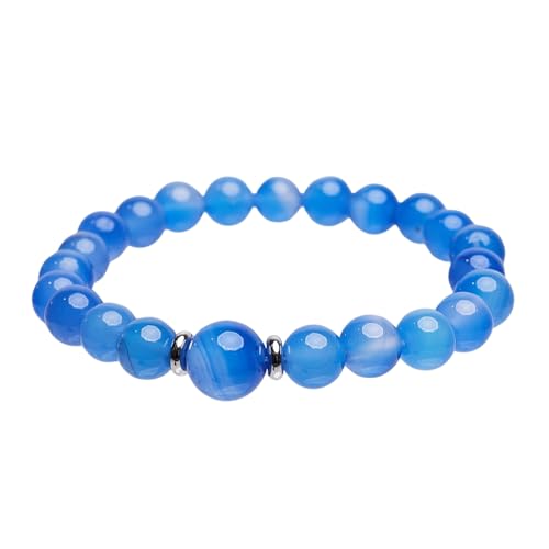 Handmade Womens 8-12mm Natural Power Healing Gemstone Beaded Stretchy Bracelet treasurebayb2b