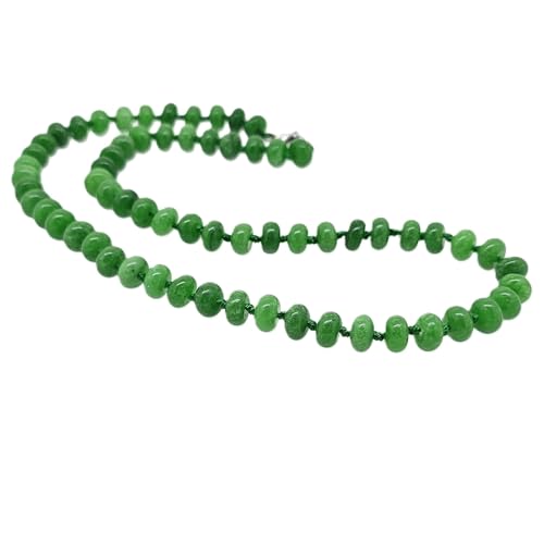 Women's Handmade Necklace 8mm Rondelle Shape Gemstone Beaded Necklace treasurebayb2b