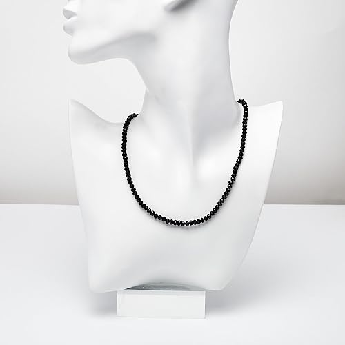 Handmade Womens Girls Beaded Necklace Choker - 4mm Beads Natural Gemstones Healing Crystal Jewellery Necklace treasurebayb2b