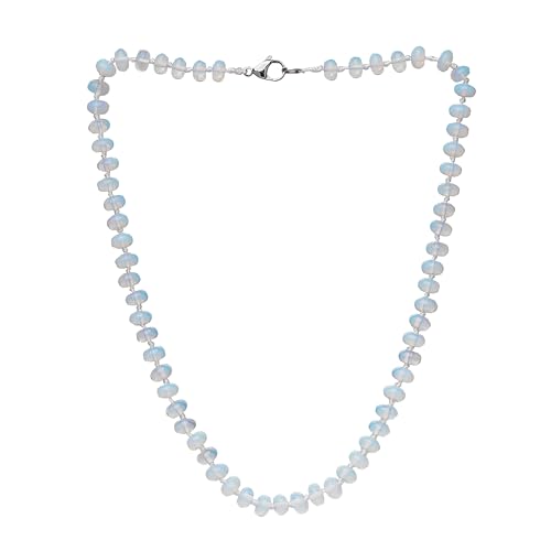 Women's Handmade Necklace 8mm Rondelle Shape Gemstone Beaded Necklace treasurebayb2b