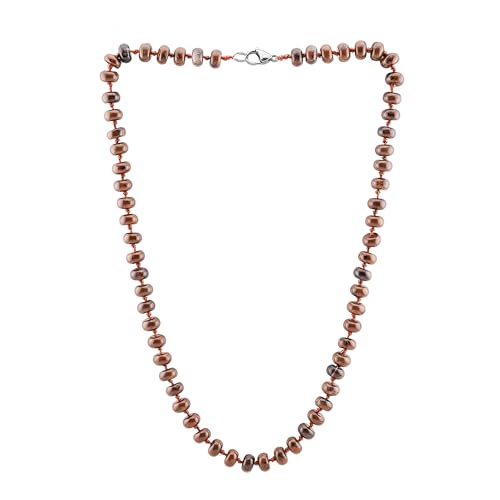 Women's Handmade Necklace 8mm Rondelle Shape Gemstone Beaded Necklace treasurebayb2b