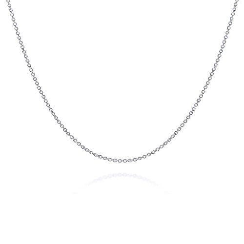 Womens Mens 1.2mm Italian 925 Sterling Silver Anchor Chain Necklace treasurebayb2b