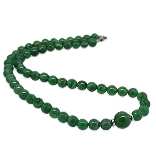 Handmade Gemstone Beaded Necklace for Women | Beautiful Women's 8-12mm Natural Gemstone Beads Necklace Multicolour, Black, Green, Amethyst Turquoise Necklace treasurebayb2b