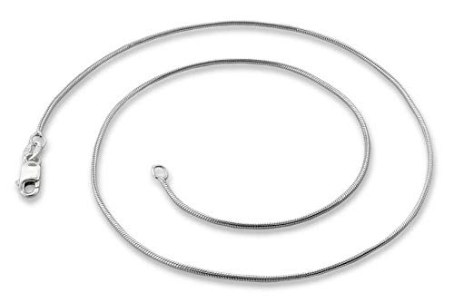 925 Sterling Silver Snake Chain Necklace Available in 16" 18" 19" 20" 21" 22" 24" 30" treasurebayb2b
