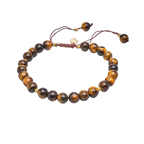 Womens Girls Handmade 6mm Natural Gemstone Bracelet For Small Wrist Adjustable from 16cm to 18cm treasurebayb2b