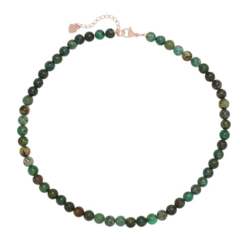Handmade Womens Girls Beaded Necklace Choker 6mm Round Beads - Natural Gemstones Healing Crystal Jewellery treasurebayb2b