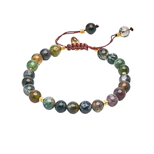 Womens Girls Handmade 6mm Natural Gemstone Bracelet For Small Wrist Adjustable from 16cm to 18cm treasurebayb2b